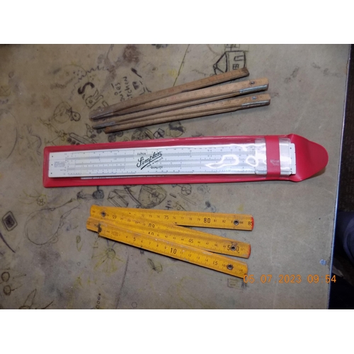 125 - 3 Vintage Measuring Rulers