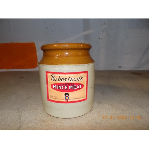 482 - Jar with Robertson's Advertisement