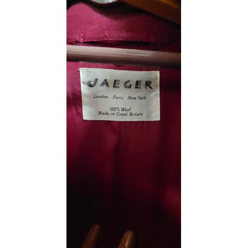 234 - Red Jager 100% Wool Over Coat