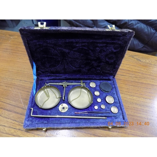 729 - Opium Scales and Weights in Box