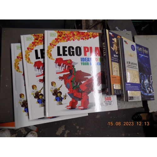 69 - 4 Lego Books, Harry Potter Aragog and Fantastic Beasts Niffler Books