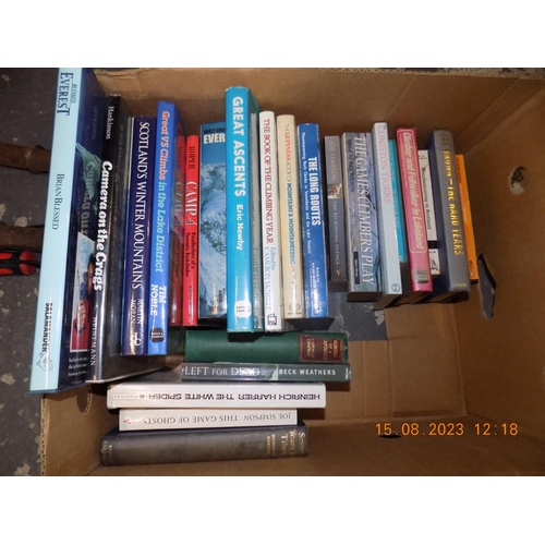 70 - Box of Books, mainly Camping and Mountaineering