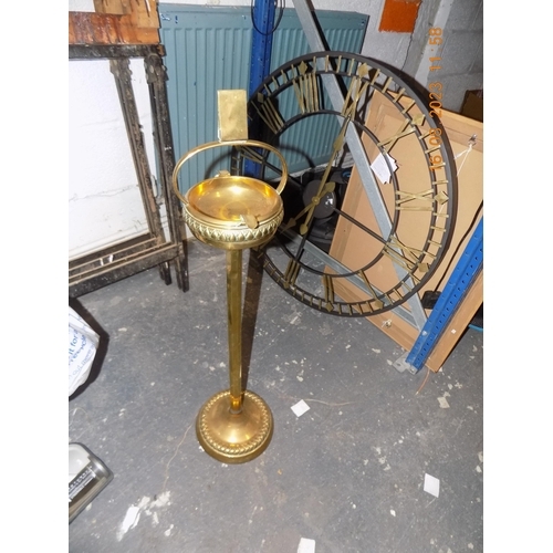 277 - Vintage Brass Floor Standing Ashtray