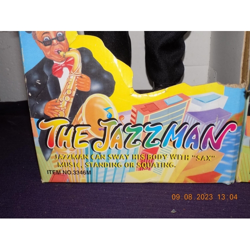 18 - 2 The Jazzman Animated Dancing Saxophone Playing Mexican Figures 16inches