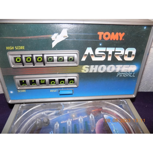 20 - 1980's Tomy Astro Shooter Electronic Table Top Pinball Game