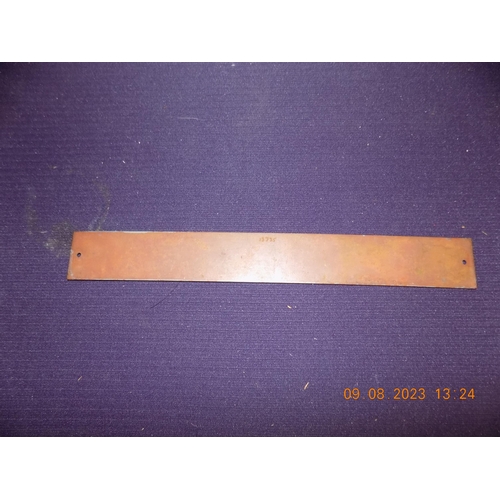 27 - Fattorini and Sons Ltd Metal plate