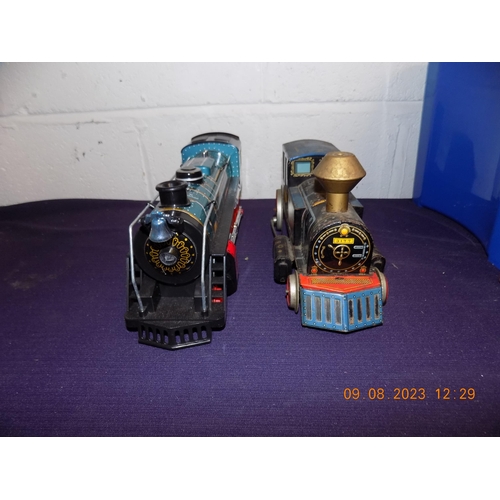 3 - 2 Vintage Tin Plate Trains