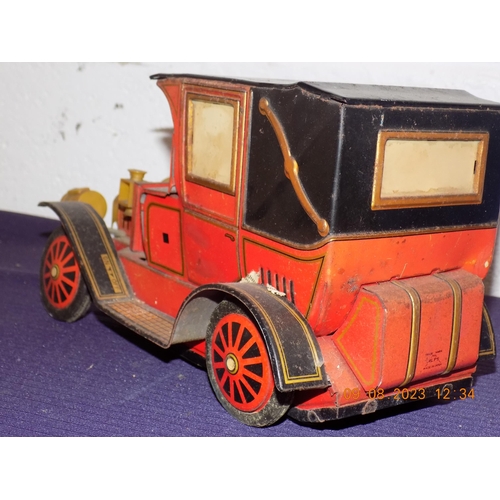 5 - Vintage Alps Tin Plate Battery Operated Car