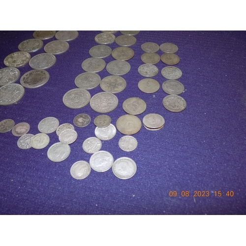 68 - Selection of coins inc Silver. 4 George VI Half Crowns 1937-1945. 11 George V Half Crowns 1924-1936.... 