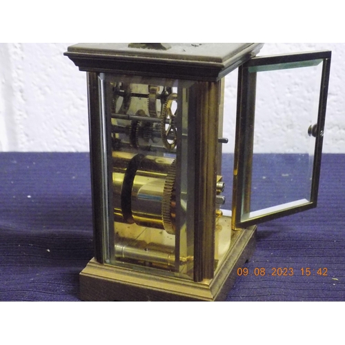 69 - Jean Renet Brass Carriage Clock