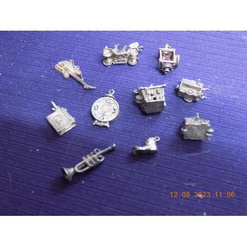 79 - Selection of Silver Charms