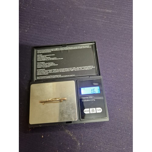 94 - 9ct Gold Brooch 1.61g