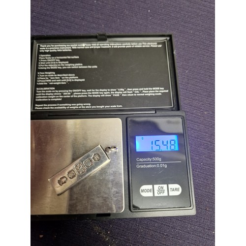 96 - Silver Ingot 15.48g