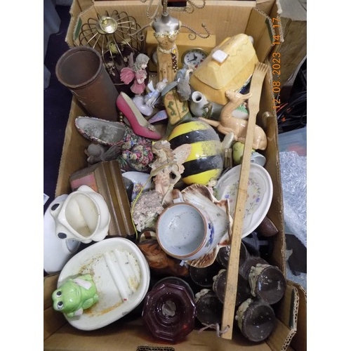 114 - Box of Collectables inc Pottery