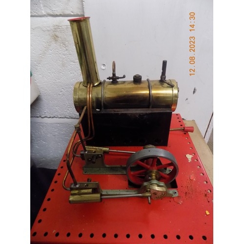 120 - Mamod Twin Cylinder Superheated Steam Engine and 1 Other