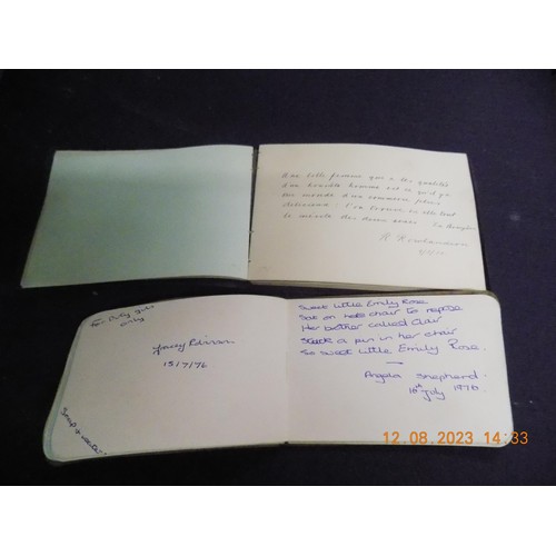 121 - 2 Vintage Autograph Albums