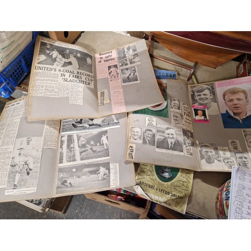 237 - Box of Football Ephemera inc Team Scrapbooks