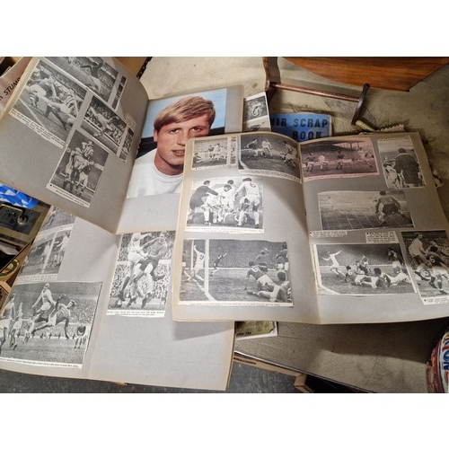 237 - Box of Football Ephemera inc Team Scrapbooks