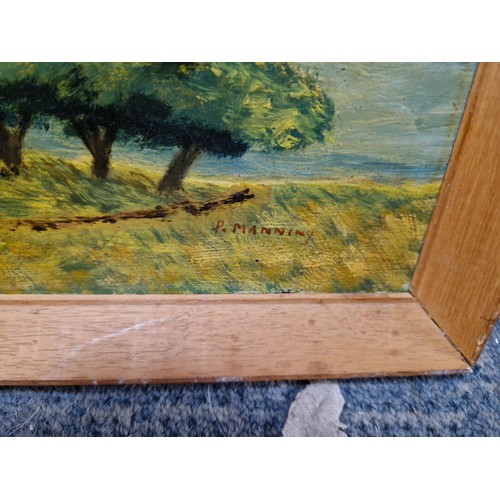 274 - Mid Century Oil Painting by P Manning