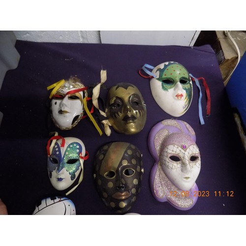 297 - Selection of Vintage Porcelain Face Masks