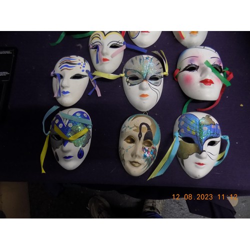 297 - Selection of Vintage Porcelain Face Masks