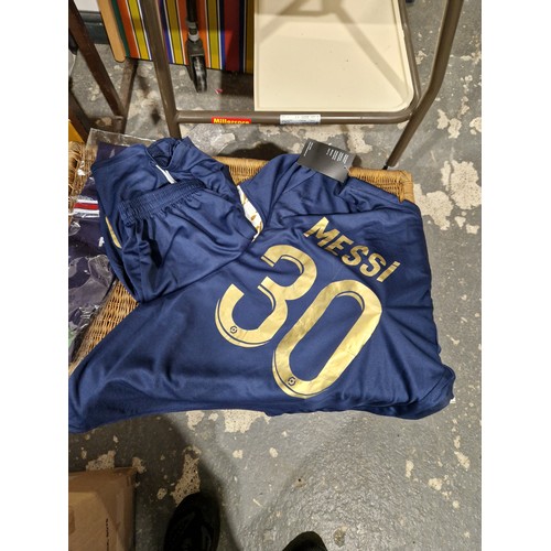 210 - Paris Football Outfit with Socks, Size Men's Small