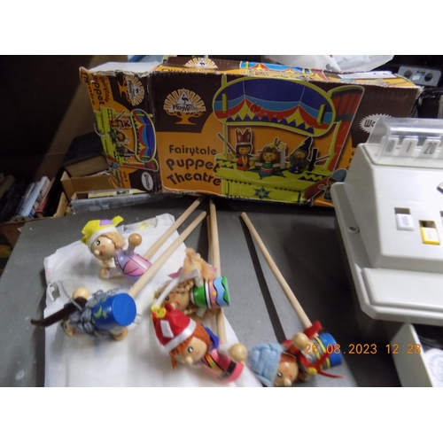 27 - Vintage Puppet Theatre and Other Vintage Toys