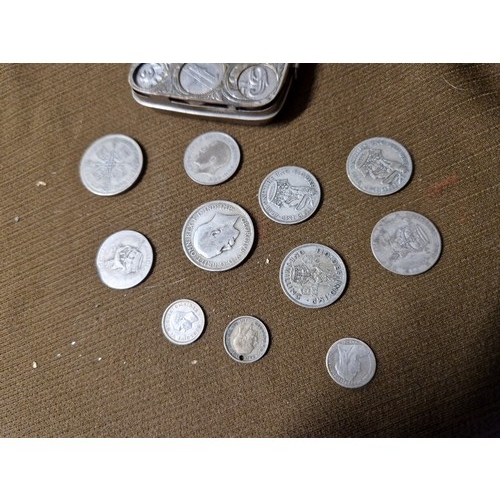 725 - Coin Holder with Silver Coins 59g