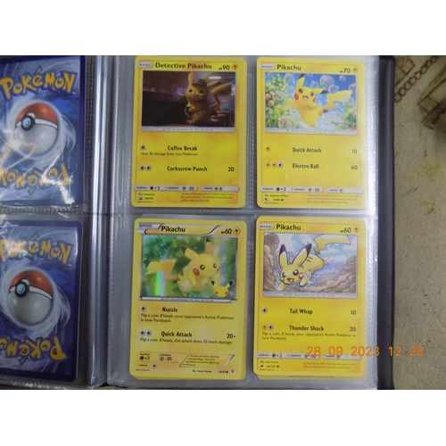 552 - Pokemon Binder with Genuine Pikachu Cards