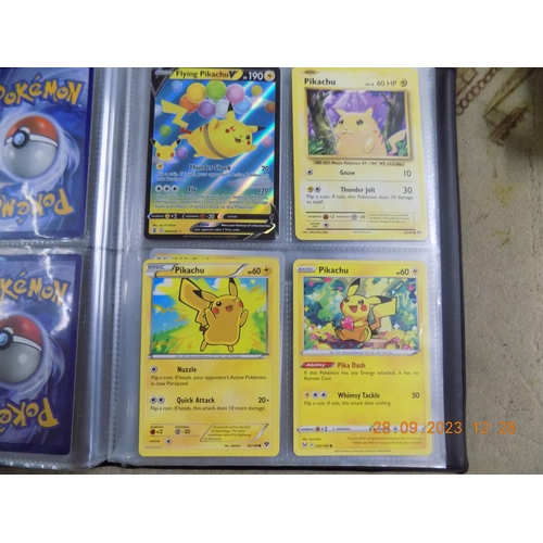 552 - Pokemon Binder with Genuine Pikachu Cards