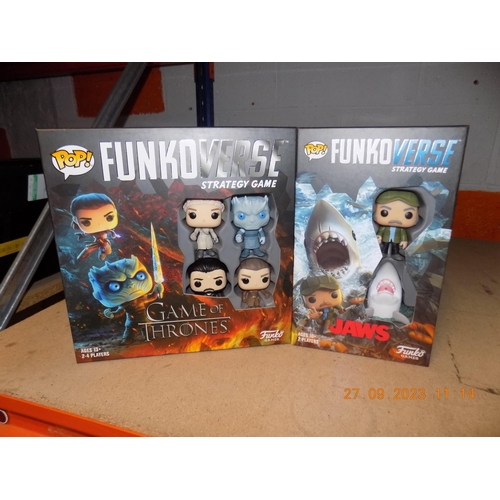 36 - 2 Pop Funko Verses Strategy Games. Game of Thrones and Jaws