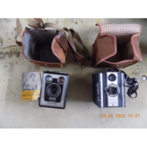 46 - 2 Vintage Cameras with Cases