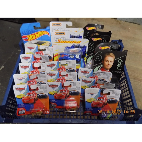 25 - Tray of Cars. Inc Hot Wheels and Matchbox