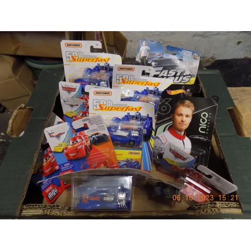 37 - Box of New Cars. Inc Matchbox and Hot Wheels