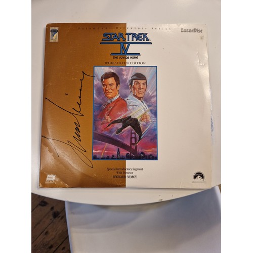 934 - Signed Leonard Nimoy Star Trek IV Laserdisc