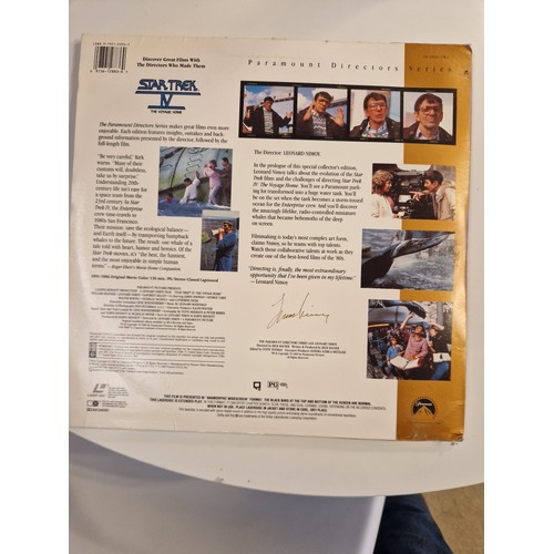934 - Signed Leonard Nimoy Star Trek IV Laserdisc
