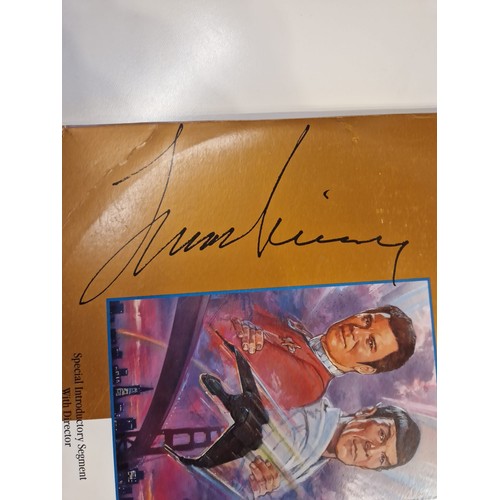 934 - Signed Leonard Nimoy Star Trek IV Laserdisc