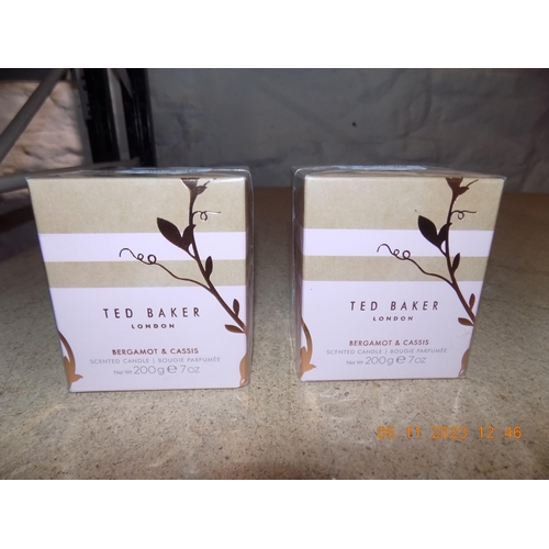 117 - 2 Ted Baker candles, Bergamot and Cassis