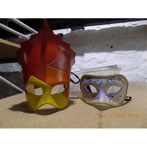 124 - 2 Masquerade Masks