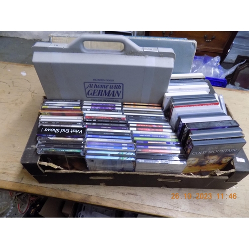 74 - Box of CDs inc Learn German