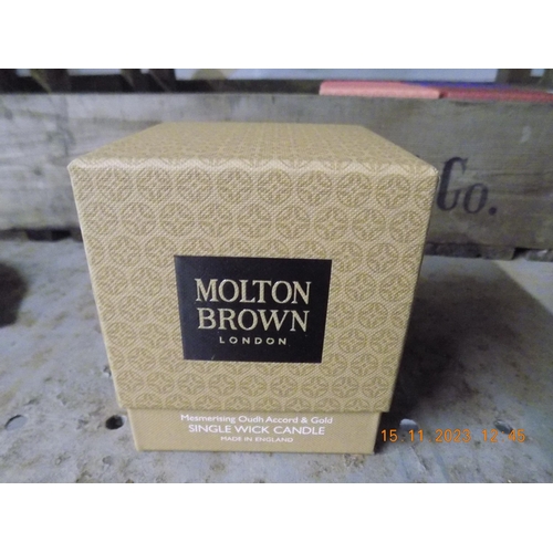 120 - Small Molton Brown Mesmerising Oudh Accourd and Gold  Candle