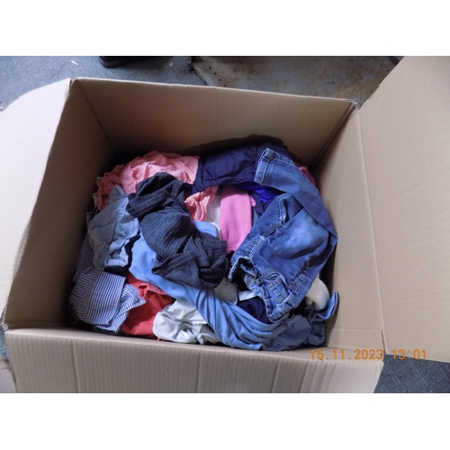 145 - Large Box of Clothing mainly Kids