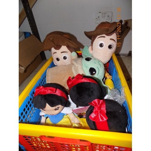 163 - Box of Disney Soft Toys