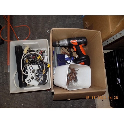 199 - Box of Tools and Box of Electricals