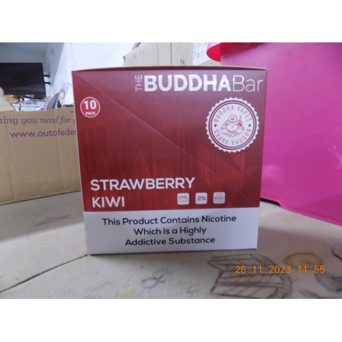 60 - Box of 10 Buddha Bars Strawberry Kiwi
