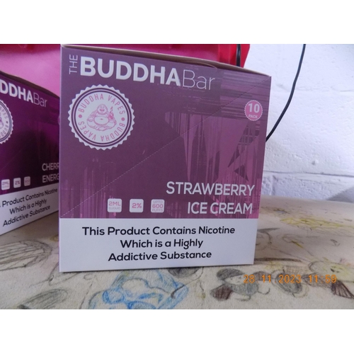68 - Box of 10 Buddha Bars Strawberry Icecream