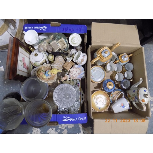 282 - 2 Boxes of Misc Pottery and Glass