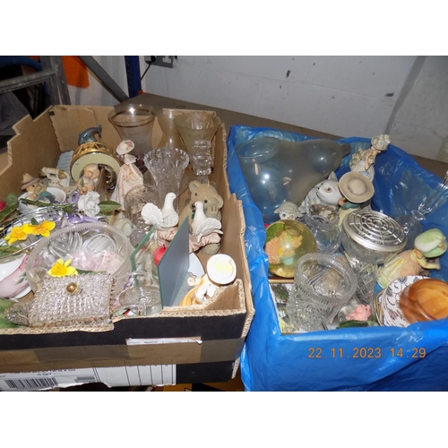 341 - 2 Boxes of Pottery and Glass