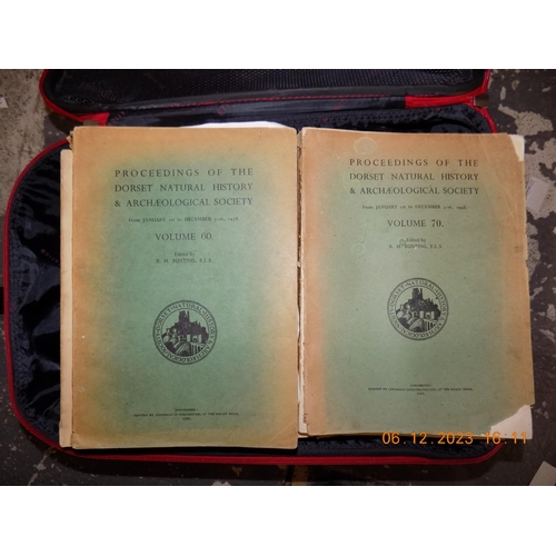 364 - Suitcase of The Proceedings of the Dorset Natural History and Archeological Society