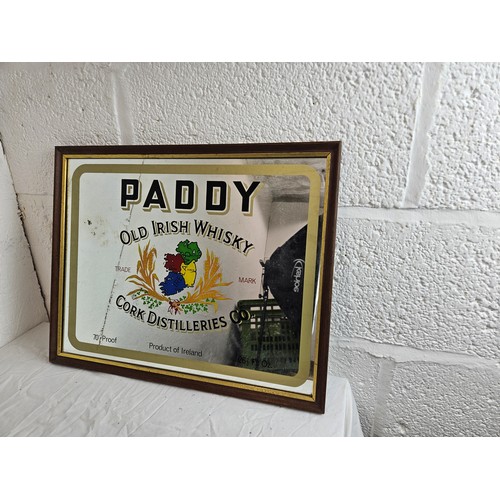 5 - Paddy Old Irish Whiskey Mirror 19x15 inches